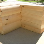 8 x 8 Round/Round Logs with Saddle Notch Corner