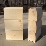 8x6 Round Flat D Drip Edge Logs