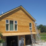 2x8 Round Log Siding