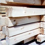 8x6 Flat Flat Chinked Logs Smooth Surface