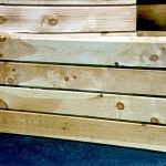 Flat Interior Log Wall V Joint Smooth Surface