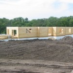 6x12 Dovetail Logs Under Construction