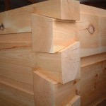 6x12 Chink Joint Logs Planed Smooth Dovetail Corners