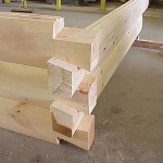 6x12 Round Flat D Logs With Dovetail Corners
