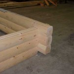 8x8 Round Round Double D Saddle Notch Corner