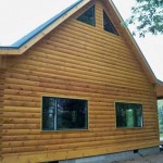 8x6 Round Flat D Logs Dovetail Corners 2x8 Log Siding Gables