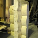 6x12 Drip Edge Round Flat D Shape Logs Saddle Notch Corner