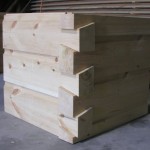 6 x 12 Curved base chink joint, German Chink Joint