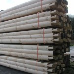 8x8 D Logs With Drip Edge Dovetail Corners