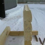 8x6 Round Flat D Drip Edge Logs
