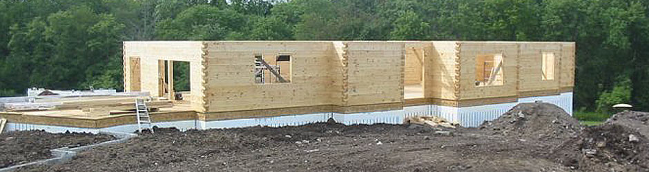 We Provide High Quality Logs and Materials to Make Log Homes