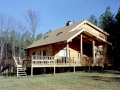 Passive solar custom log home