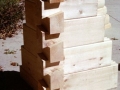 6×12 V Edge Logs with Dovetail Corners