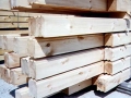 8x6 Flat Flat Chinked Logs Smooth Surface