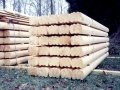 6×8 Round Round Double D Logs