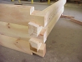 6x12 Round Flat D Logs With Dovetail Corners