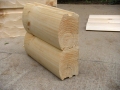 8x6 Round Flat D Drip Edge Logs