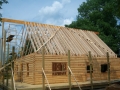 8 x 6 Logs with 2 x 12 Framed Roof